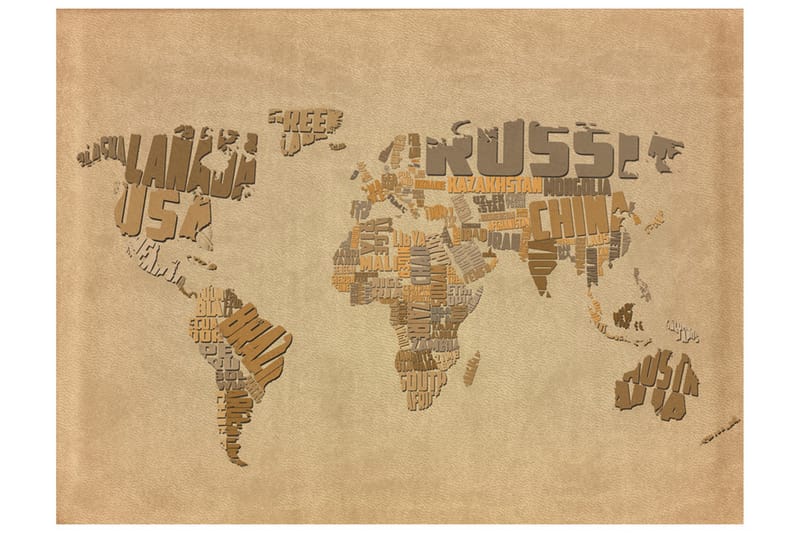 Valokuvatapetti Explorers Map Of The World 400x309 - Artgeist sp. z o. o. - Sisustustuotteet - Seinäkoristeet - Tapetit - Valokuvatapetit