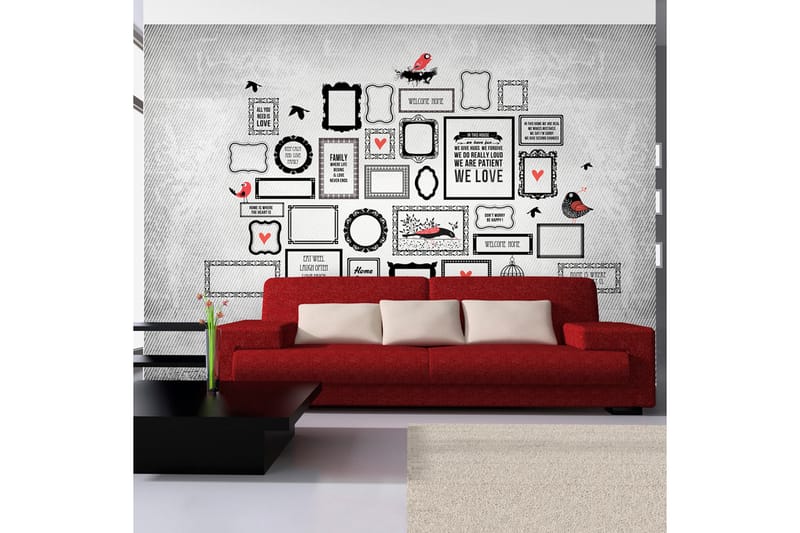 Valokuvatapetti Family Motto 100x70 - Artgeist sp. z o. o. - Sisustustuotteet - Seinäkoristeet - Tapetit - Valokuvatapetit