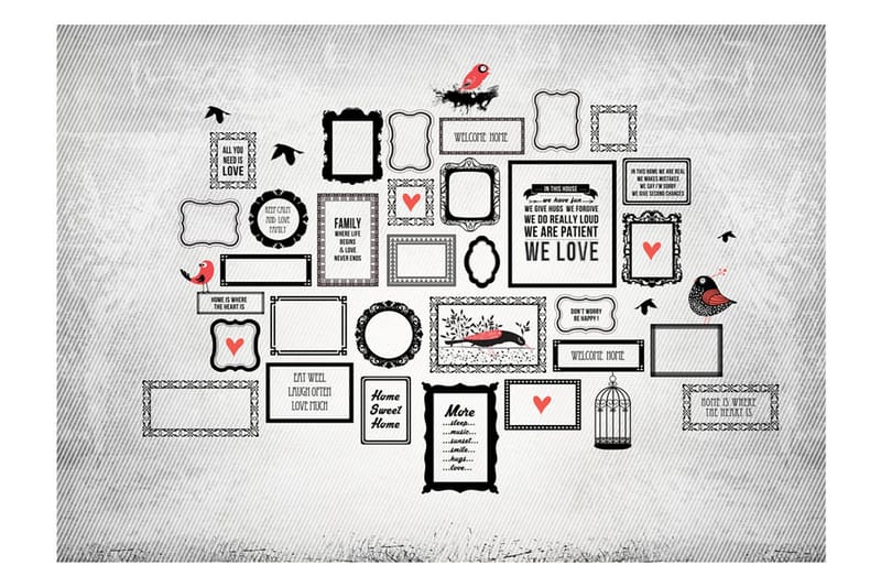 Valokuvatapetti Family Motto 350x245 - Artgeist sp. z o. o. - Sisustustuotteet - Seinäkoristeet - Tapetit - Valokuvatapetit