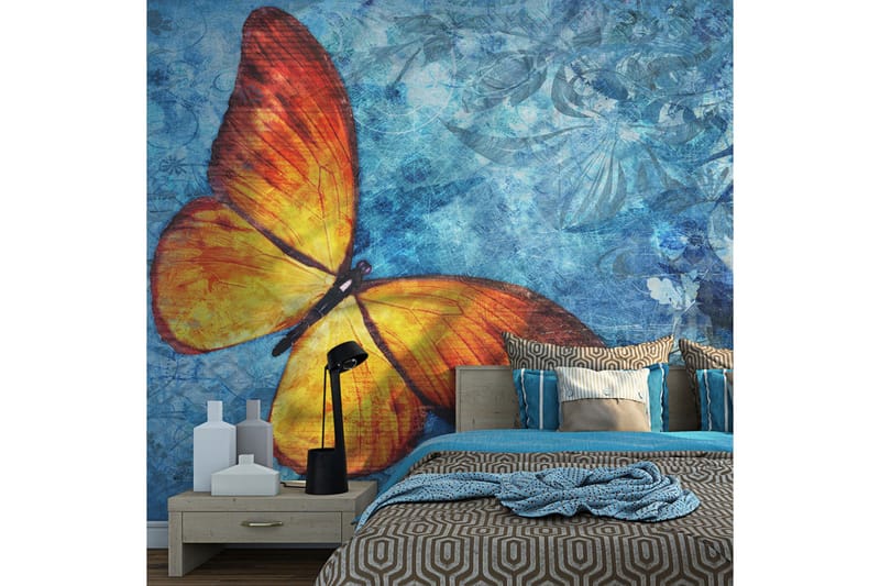 Valokuvatapetti Fiery Butterfly 250x193 - Artgeist sp. z o. o. - Sisustustuotteet - Seinäkoristeet - Tapetit - Valokuvatapetit