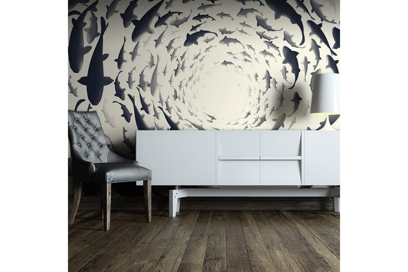 Valokuvatapetti Fish Swirl 350x245, Artgeist sp. z o. o.