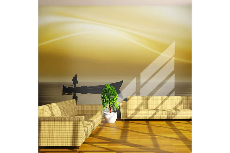 Valokuvatapetti Fishing At Sunset 300x231, Artgeist sp. z o. o.