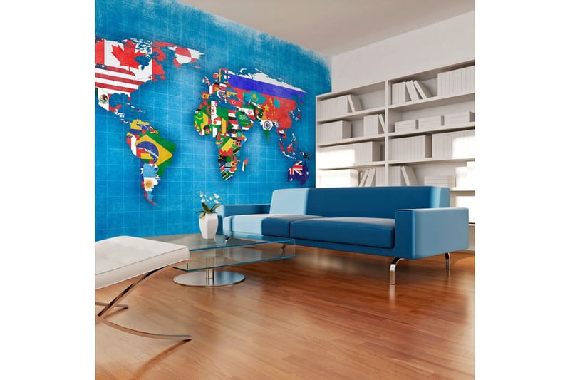 Valokuvatapetti Flags Of Countries 250x193, Artgeist sp. z o. o.