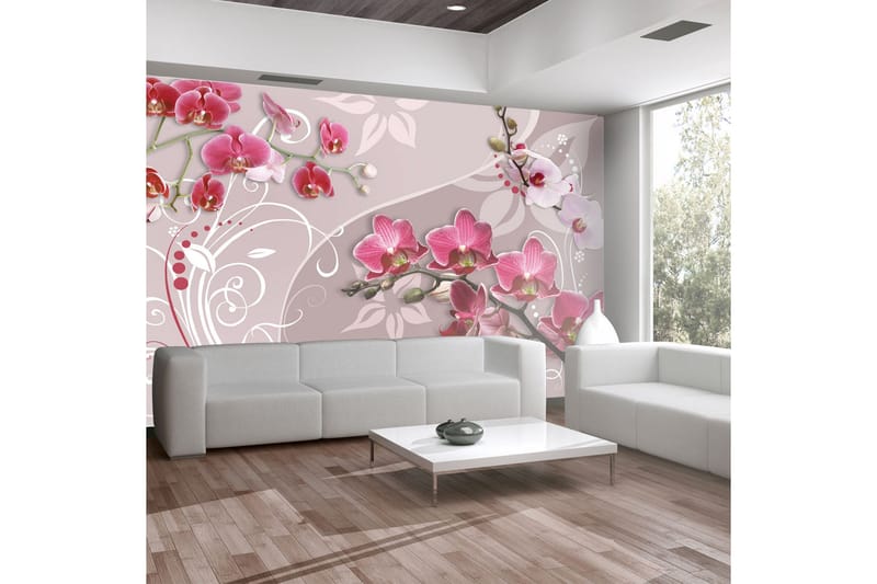 Valokuvatapetti Flight Of Pink Orchids 100x70, Artgeist sp. z o. o.