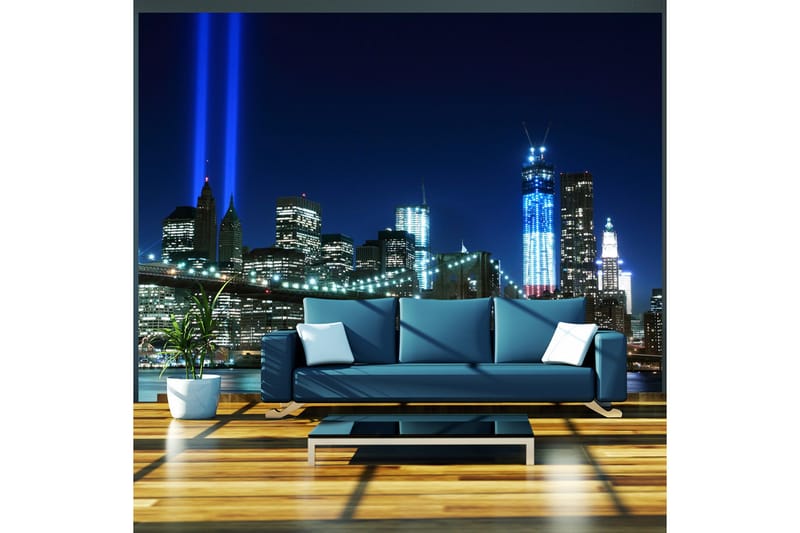 Valokuvatapetti Floodlights Over NYC 350x270, Artgeist sp. z o. o.