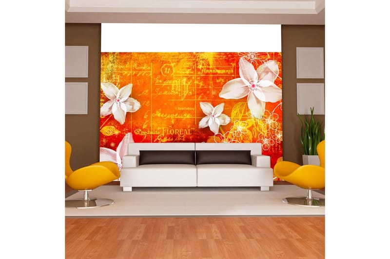 Valokuvatapetti Floral Notes II 350x245 - Artgeist sp. z o. o. - Sisustustuotteet - Seinäkoristeet - Tapetit - Valokuvatapetit