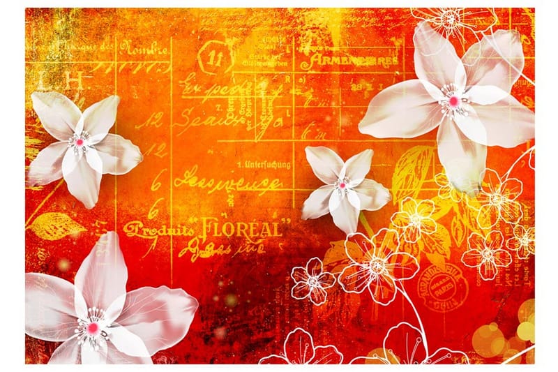 Valokuvatapetti Floral Notes II 350x245, Artgeist sp. z o. o.