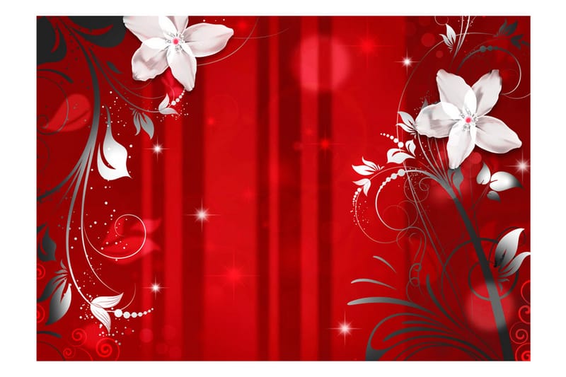 Valokuvatapetti Flowering Scarlet 200x140 - Artgeist sp. z o. o. - Sisustustuotteet - Seinäkoristeet - Tapetit - Valokuvatapetit