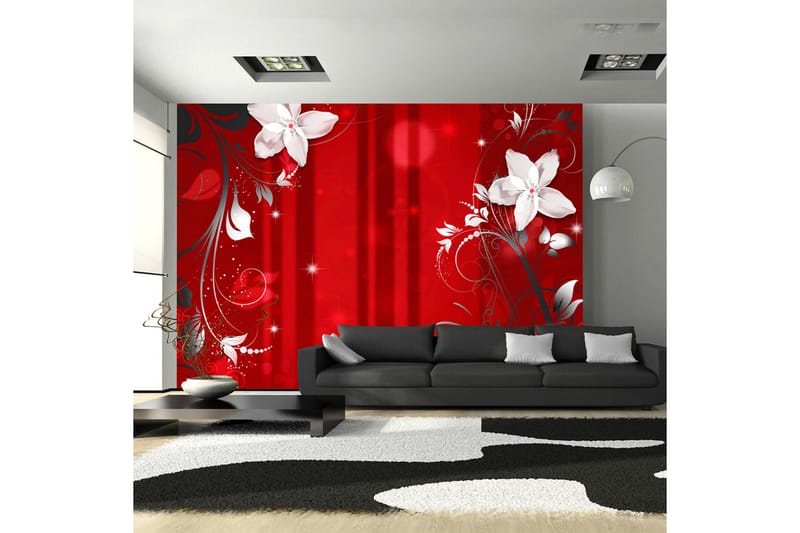 Valokuvatapetti Flowering Scarlet 200x140 - Artgeist sp. z o. o. - Sisustustuotteet - Seinäkoristeet - Tapetit - Valokuvatapetit