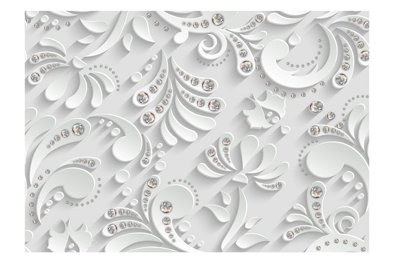 Valokuvatapetti Flowers With Crystals 200x140 - Artgeist sp. z o. o. - Sisustustuotteet - Seinäkoristeet - Tapetit - Valokuvatapetit