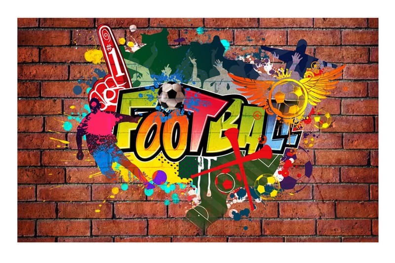 Valokuvatapetti Football Fans! 200x140, Artgeist sp. z o. o.