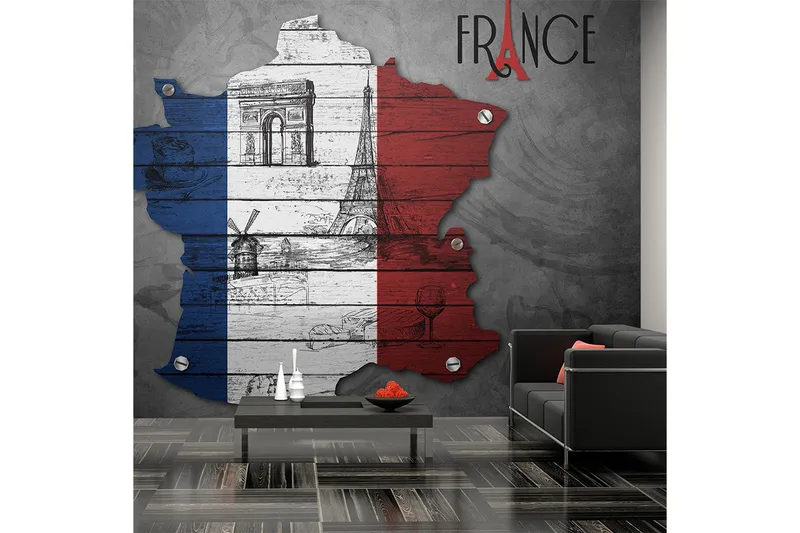 Valokuvatapetti France Symbols 200x154, Artgeist sp. z o. o.