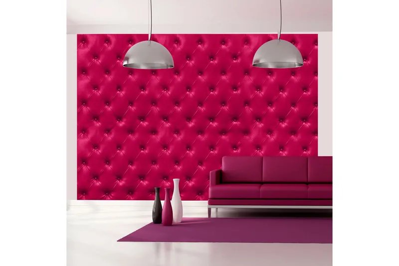 Valokuvatapetti Fuchsia Rhombuses 400x280, Artgeist sp. z o. o.