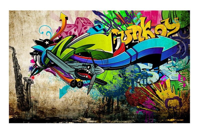 Valokuvatapetti Funky Graffiti 100x70, Artgeist sp. z o. o.