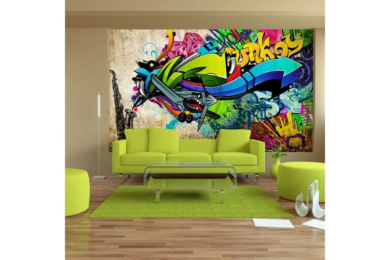 Valokuvatapetti Funky Graffiti 300x210 - Artgeist sp. z o. o. - Sisustustuotteet - Seinäkoristeet - Tapetit - Valokuvatapetit