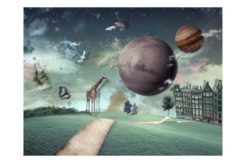 Valokuvatapetti Future City 200x154 - Artgeist sp. z o. o. - Sisustustuotteet - Seinäkoristeet - Tapetit - Valokuvatapetit