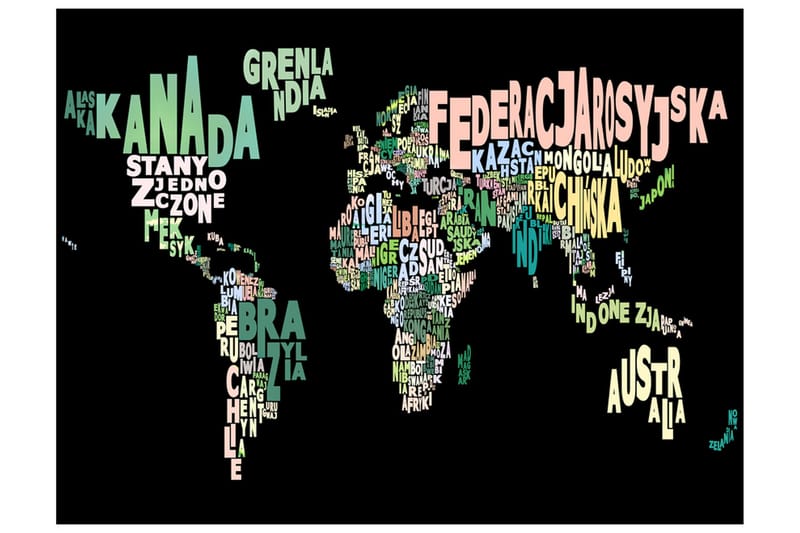 Valokuvatapetti Geography In Polish 350x270 - Artgeist sp. z o. o. - Sisustustuotteet - Seinäkoristeet - Tapetit - Valokuvatapetit