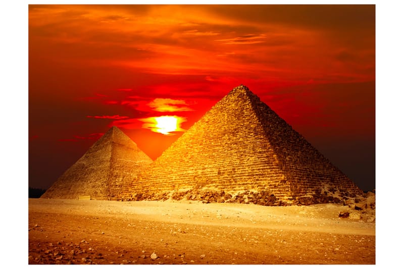 Valokuvatapetti Giza Necropolis Auringonlasku 350x270, Artgeist sp. z o. o.