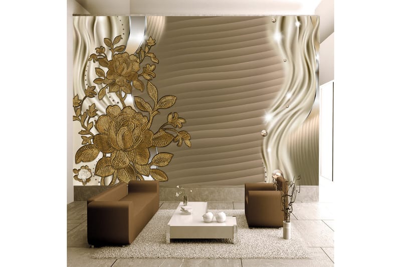 Valokuvatapetti Golden Buds 200x140, Artgeist sp. z o. o.