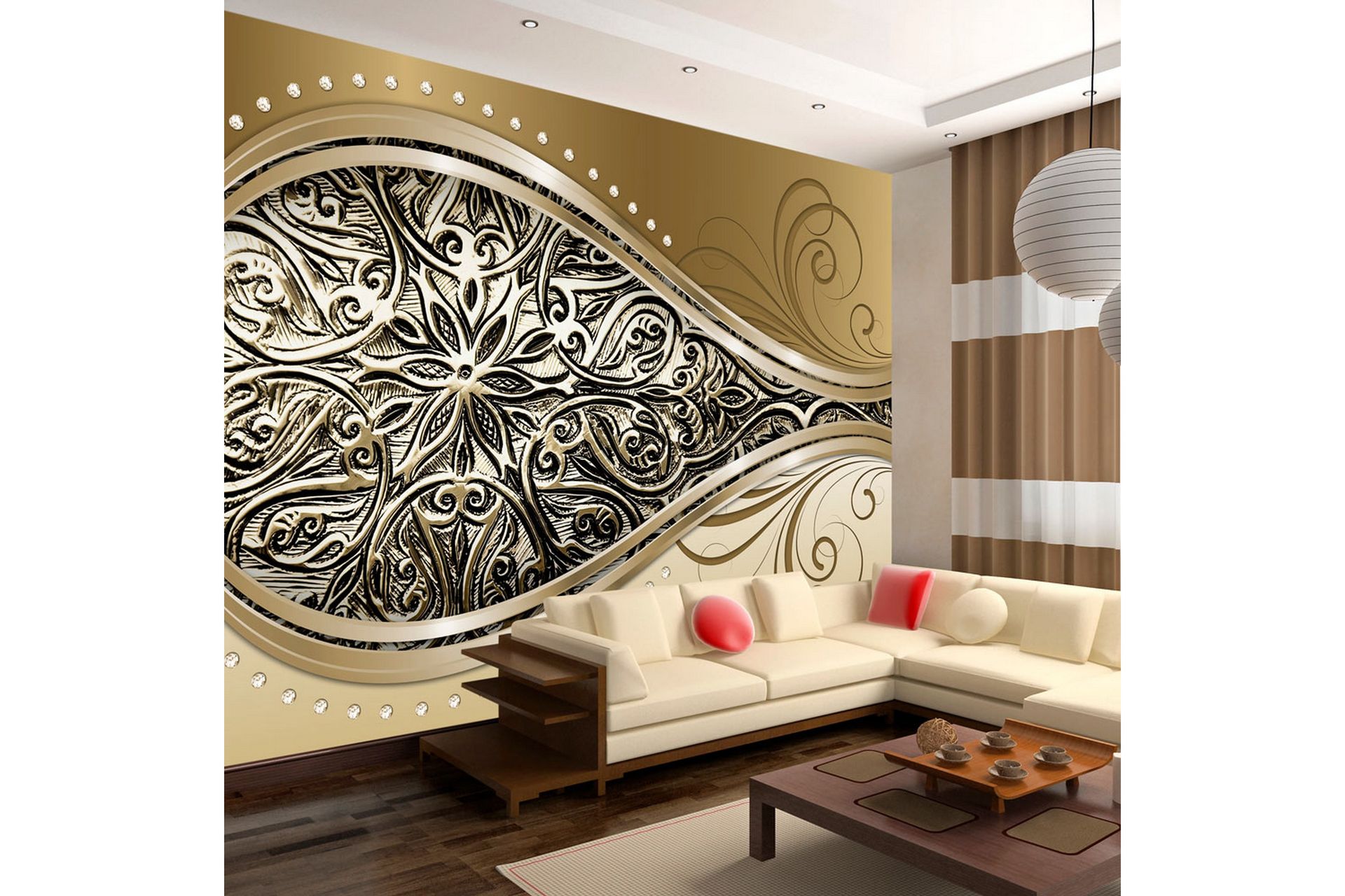 Valokuvatapetti Golden Eye 150x105 - Artgeist sp. z o. o. - Sisustustuotteet - Seinäkoristeet - Tapetit - Valokuvatapetit