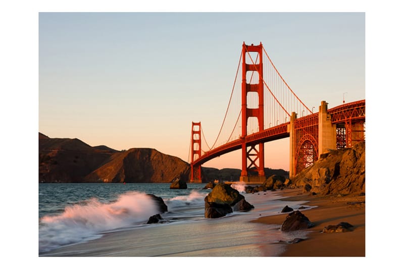 Valokuvatapetti Golden Gate Bridge 200x154 - Artgeist sp. z o. o. - Sisustustuotteet - Seinäkoristeet - Tapetit - Valokuvatapetit