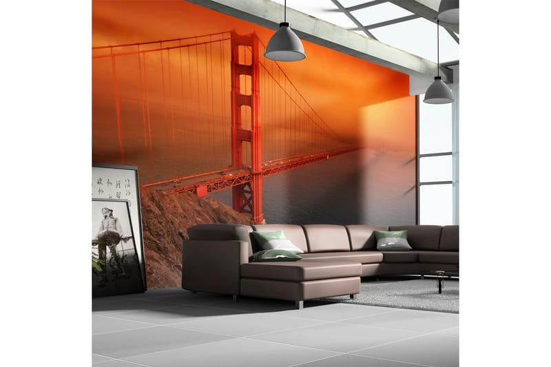 Valokuvatapetti Golden Gate Bridge 350x270 - Artgeist sp. z o. o. - Sisustustuotteet - Seinäkoristeet - Tapetit - Valokuvatapetit