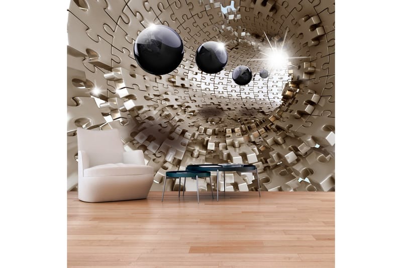 Valokuvatapetti Golden Jigsaw 200x140, Artgeist sp. z o. o.