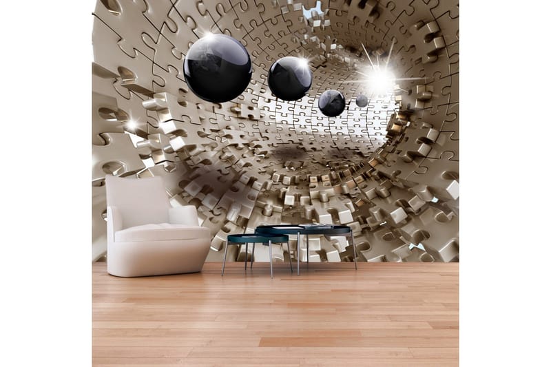 Valokuvatapetti Golden Jigsaw 400x280, Artgeist sp. z o. o.
