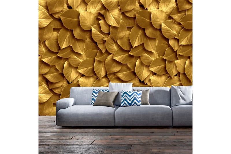 Valokuvatapetti Golden Leaves 250x175 - Artgeist sp. z o. o. - Sisustustuotteet - Seinäkoristeet - Tapetit - Valokuvatapetit