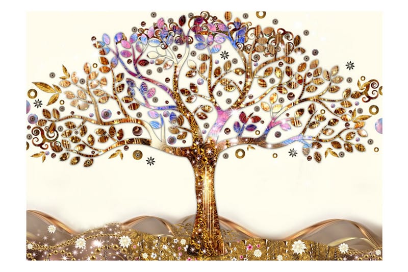 Valokuvatapetti Golden Tree 300x210 - Artgeist sp. z o. o. - Sisustustuotteet - Seinäkoristeet - Tapetit - Valokuvatapetit