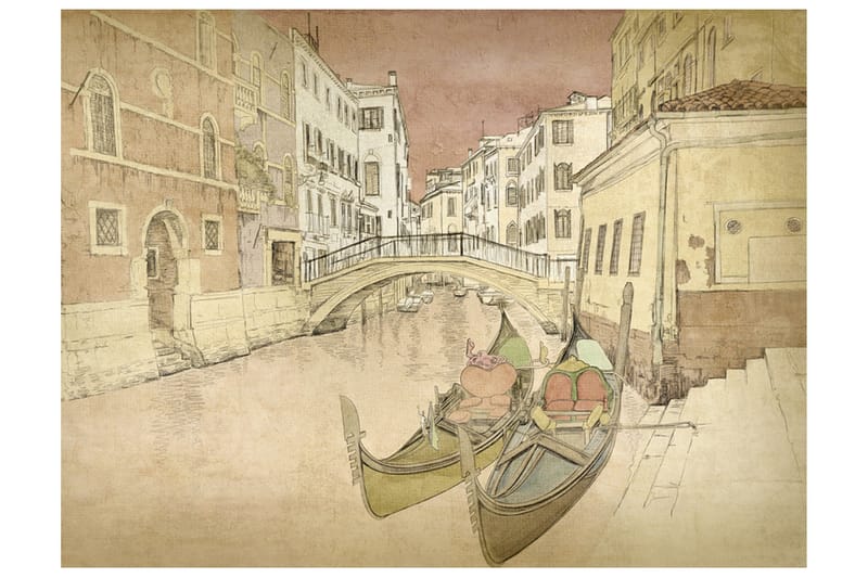 Valokuvatapetti Gondolas In Venice 350x270, Artgeist sp. z o. o.