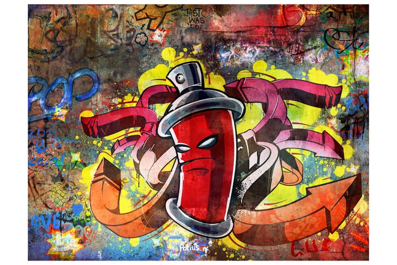 Valokuvatapetti Graffiti Monster 200x154 - Artgeist sp. z o. o. - Sisustustuotteet - Seinäkoristeet - Tapetit - Valokuvatapetit