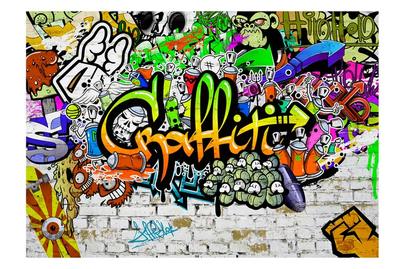 Valokuvatapetti Graffiti On The Wall 400x280, Artgeist sp. z o. o.