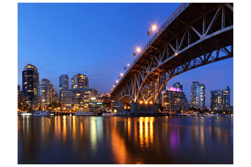 Valokuvatapetti Granville Bridge Vancouver Canada 250x193 - Artgeist sp. z o. o. - Sisustustuotteet - Seinäkoristeet - Tapetit - Valokuvatapetit