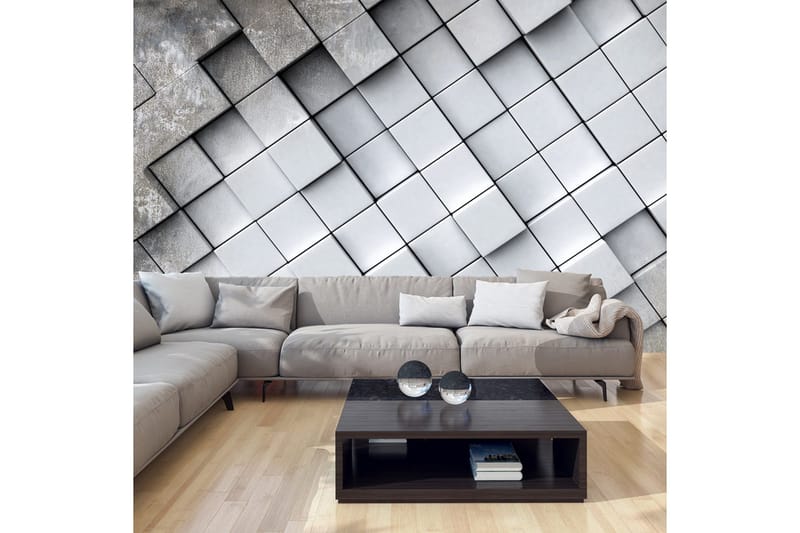 Valokuvatapetti Gray Background 3D 100x70, Artgeist sp. z o. o.
