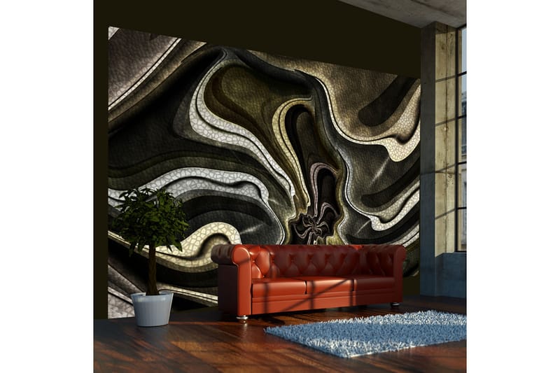 Valokuvatapetti Green And Brown Textured Fractal 300x231, Artgeist sp. z o. o.