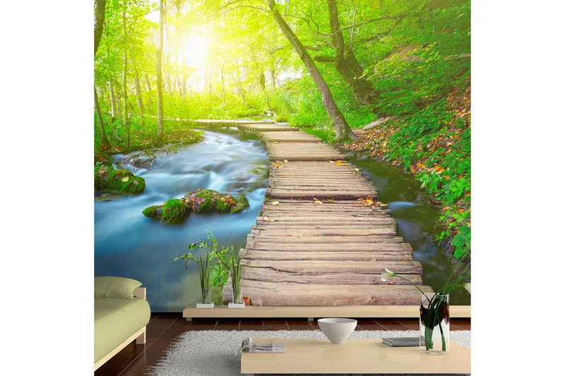 Valokuvatapetti Green Forest 150x105, Artgeist sp. z o. o.