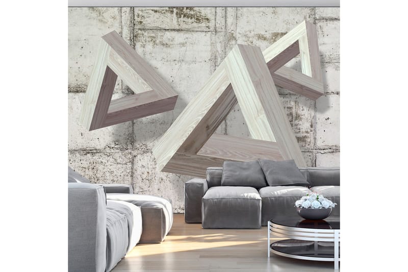 Valokuvatapetti Grey Trio 350x245, Artgeist sp. z o. o.