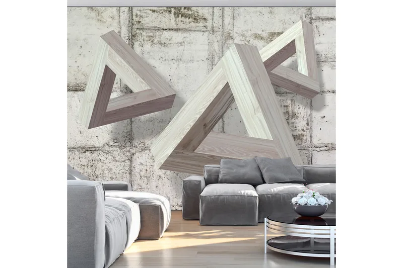 Valokuvatapetti Grey Trio 400x280, Artgeist sp. z o. o.