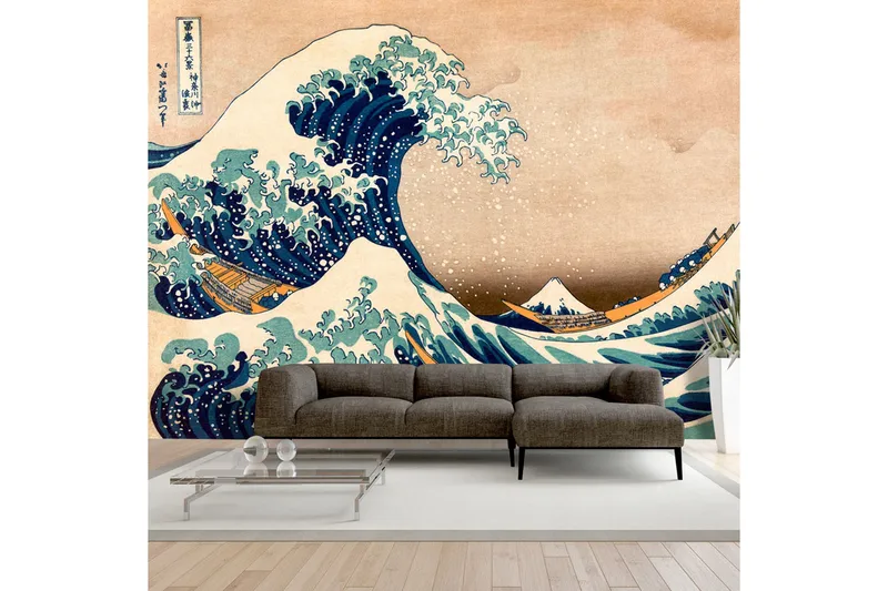 Valokuvatapetti Hokusai Suuri Aalto Kanagawa Reprod 200x140 - Artgeist sp. z o. o. - Sisustustuotteet - Seinäkoristeet - Tapetit - Valokuvatapetit