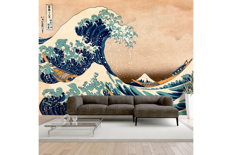 Valokuvatapetti Hokusai Suuri Aalto Kanagawa Reprod 350x245 - Artgeist sp. z o. o. - Sisustustuotteet - Seinäkoristeet - Tapetit - Valokuvatapetit
