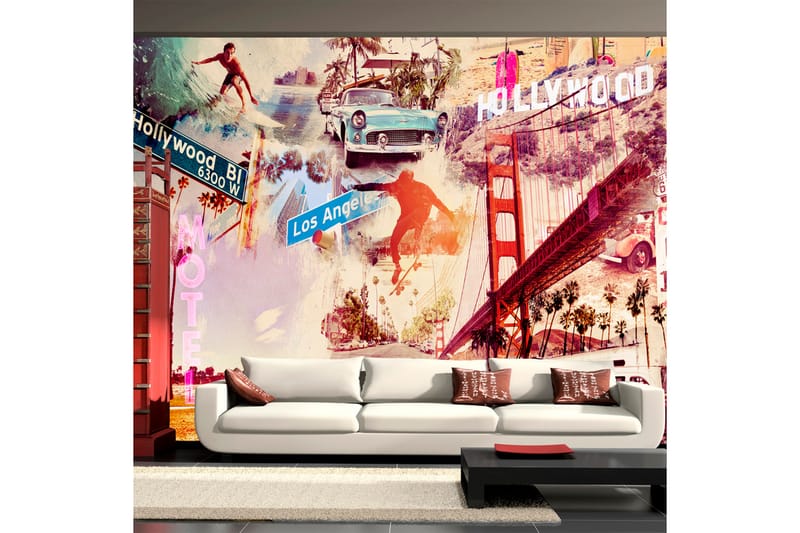 Valokuvatapetti Hollywood Miami Los Angeles 200x140 - Artgeist sp. z o. o. - Sisustustuotteet - Seinäkoristeet - Tapetit - Valokuvatapetit