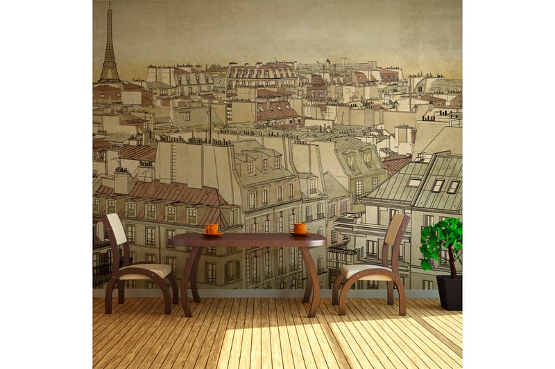 Valokuvatapetti Hyvästi Pariisi! 250x193 - Artgeist sp. z o. o. - Sisustustuotteet - Seinäkoristeet - Tapetit - Valokuvatapetit