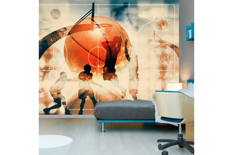 Valokuvatapetti I Love Basketball! 350x245 - Artgeist sp. z o. o. - Sisustustuotteet - Seinäkoristeet - Tapetit - Valokuvatapetit