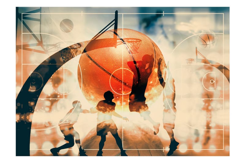 Valokuvatapetti I Love Basketball! 400x280 - Artgeist sp. z o. o. - Sisustustuotteet - Seinäkoristeet - Tapetit - Valokuvatapetit