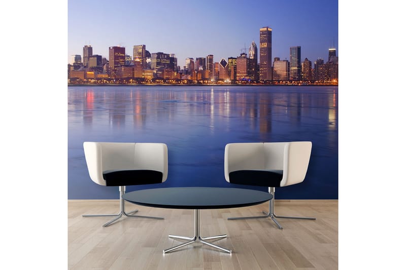 Valokuvatapetti Icy Downtown Chicago 250x193 - Artgeist sp. z o. o. - Sisustustuotteet - Seinäkoristeet - Tapetit - Valokuvatapetit