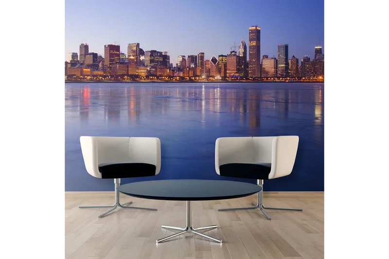 Valokuvatapetti Icy Downtown Chicago 300x231, Artgeist sp. z o. o.