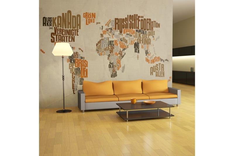 Valokuvatapetti Indiana Jones Map Of Adventures 400x309, Artgeist sp. z o. o.