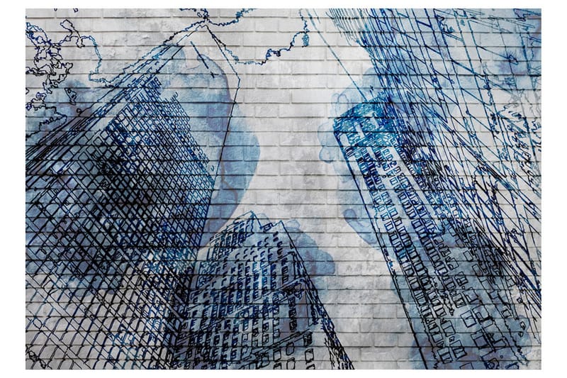 Valokuvatapetti Inky New York 200x140 - Artgeist sp. z o. o. - Sisustustuotteet - Seinäkoristeet - Tapetit - Valokuvatapetit