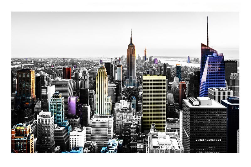 Valokuvatapetti Iridescent Skyscrapers 200x140 - Artgeist sp. z o. o. - Sisustustuotteet - Seinäkoristeet - Tapetit - Valokuvatapetit